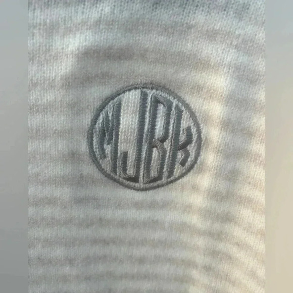 Vineyard Vines Ginny Striped Cashmere Crewneck Sweater w/ custom embroidery - Picture 5 of 7